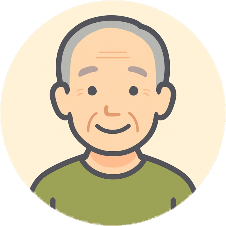一人暮らしの80代男性のイメージ